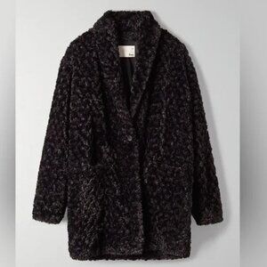 Wilfred Free Grete Teddy Plush Jacket Size Small